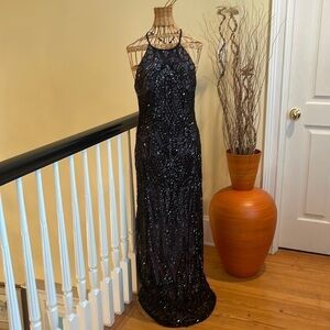 NW Night Way black with sequins classy evening dress